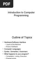 Introduction To Computer Programming