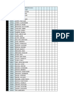 Attendance Sheet Microbiology and Parasitology