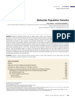 Molecular Population Genetics Review PDF