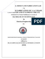 Design and Fabrication of A A.C Phase Converter and It'S Firing Circuit