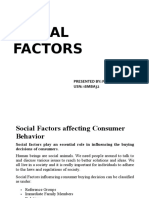 Social Factors Influencing Consumer Behavior