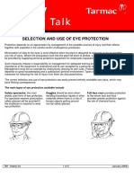 Selection and Use of Eye Protection