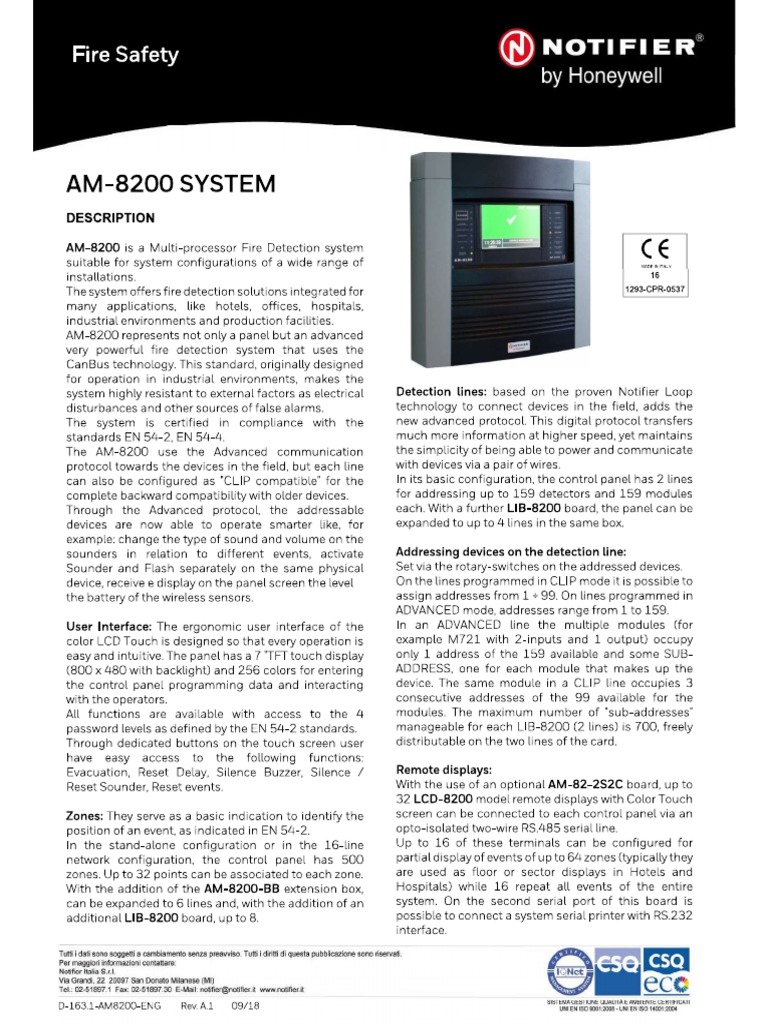 Fire Alarm System - Notifier PDF | PDF | Electrical Engineering