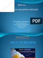 Article III - Bill of Rights_RPH 100 (Mandated Topic)