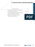 AGMA & Service Factor Load Class Info Guide