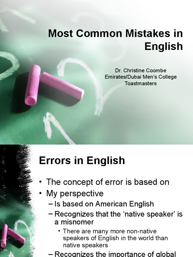 Common English Mistakes Explained | PDF | English Language | Adjective
