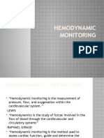 Hemodynamic Monitoring: Presented By, Alma Susan