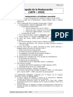 Tema 30 La España de la Restauración (1875-1923)