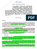 Petitioners Vs Vs Respondents: First Division