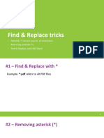 Find & Replace Tricks: - Asterisk ( ) Means Any No. of Characters - Removing Asterisk ( ) - Find & Replace With MS Word