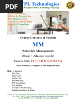 0005 SAP MM Syllabus UCPL Technologies