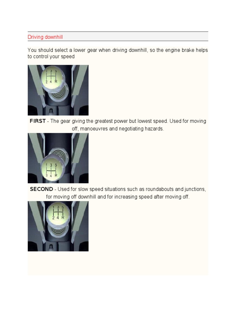 Driving Learning Tips | PDF