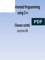 Object Oriented Programming J G G Using C++: Classes Contd Classes Contd