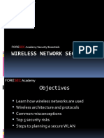 Wireless Network Security: Fore Academy Security Essentials