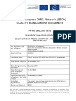 General European OMCL Network (GEON) Quality Management Document