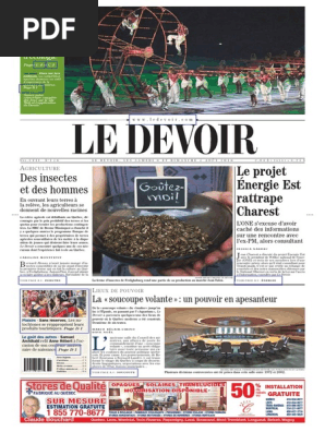 Des Insectes Et Des Hommes Le Projet Energie Est Rattrape Charest Pdf Canada Quebec