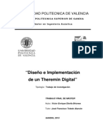 Diseño e Implementación de un Theremin Digital con Sensor Ultrasonido y DSP