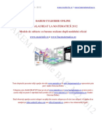 Bareme si solutii Culegere Online BAC Matematica Tehnologic, Stiintele Naturii 2012 (1).pdf