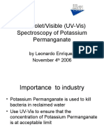 Ultraviolet/Visible (UV-Vis) Spectroscopy of Potassium Permanganate