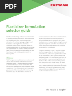 Plasticizer Formulation Selector Guide: Technical Tip