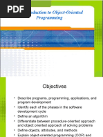 An Introduction To Object-Oriented Programming