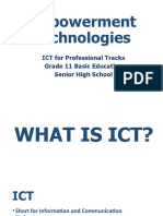 Empowerment Technologies: ICT For Professional Tracks Grade 11 Basic Education Senior High School