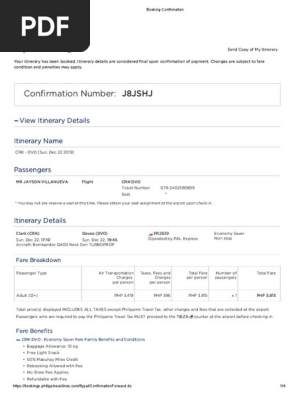 Booking Confirmation
