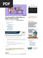 Face Recognition With Python, in Under 25 Lines of Code