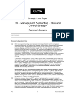 P3 - Management Accounting - Risk and Control Strategy: Strategic Level Paper