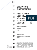 Operating Instructions Finn-Power Nc20 Is/As Nc20 Vs Nc30 Is/As Nc30 Vs