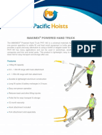 Makinex Powered Hand Truck Product Sheet PDF