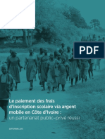 2015 - GSMA - Le Paiement Des Frais Dinscription Scolaire Via Argent Mobile en Cote Divoire