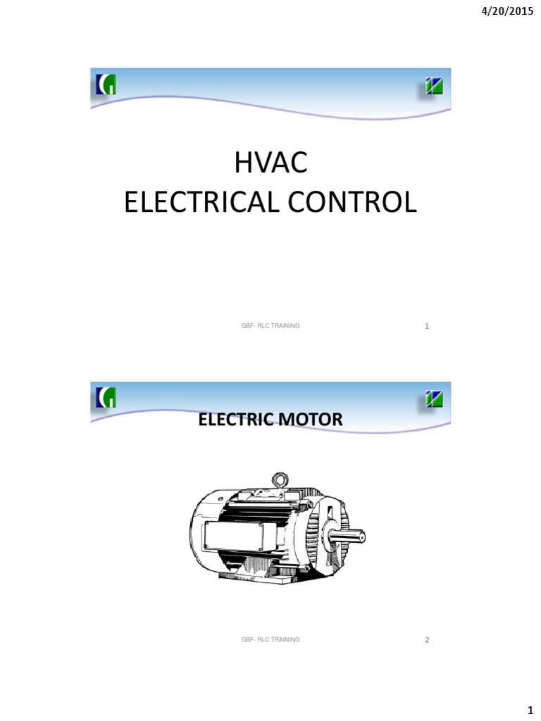 HVAC Electrical Control | PDF | Transformer | Relay