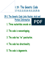 39:1 The Genetic Code Links Nucleic Acid and Protein Information