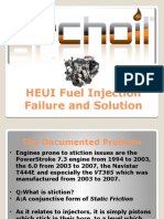 HEUI Fuel Injection Failure and Solution