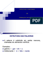 Estrutura e Processos de Formação Das Palavras PDF