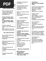 CANTOS PARA A PROCISSÃO