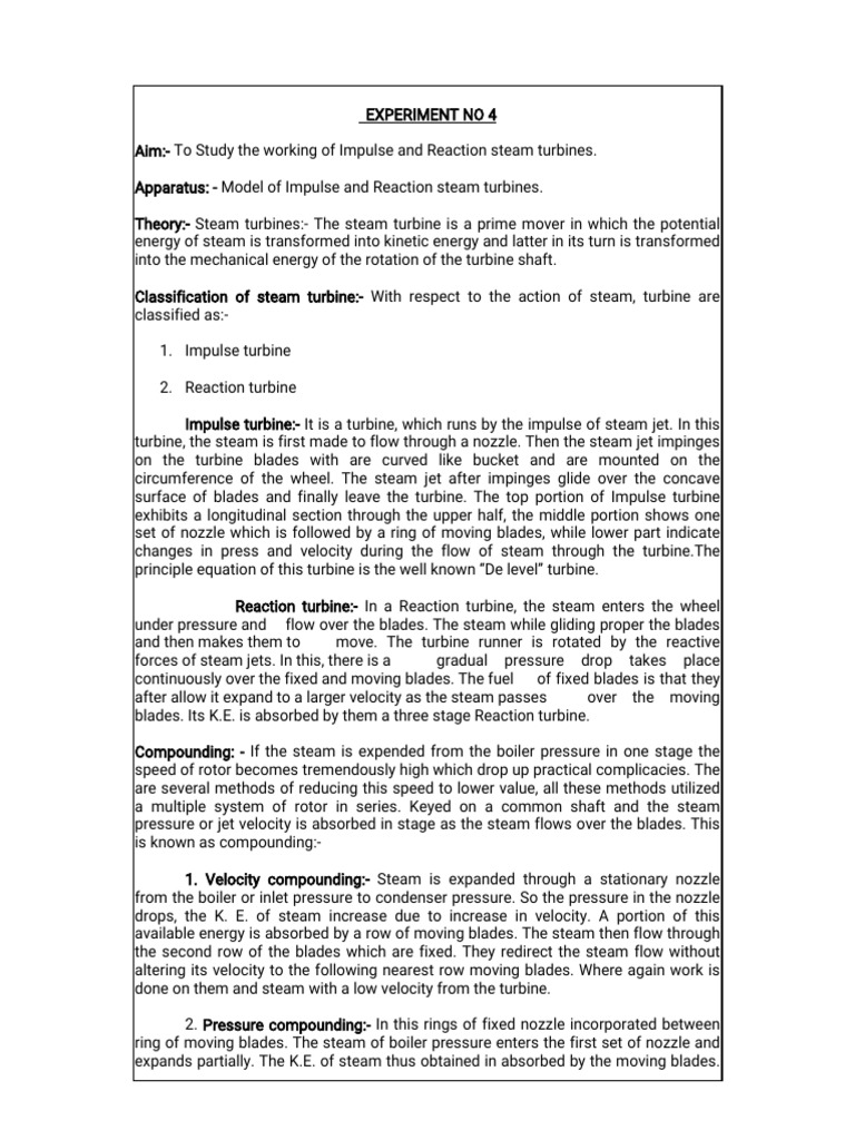 ME601LabEXP4THERMAL ENGINEERING AND GAS DYNAMICS PDF Rotating