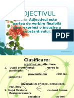 Adjectivul, Clasa A VI-a