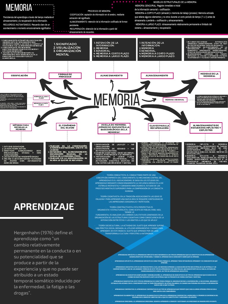Memoria, Aprendizaje y Lenguaje | PDF | Memoria | Aprendizaje