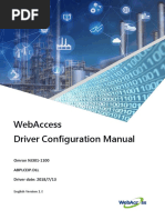 Webaccess Driver Configuration Manual: Omron Nj301-1100 Abplceip - DLL Driver Date: 2018/7/13