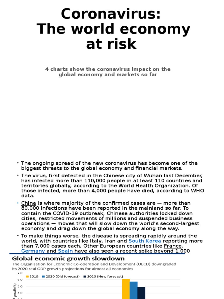 Coronavirus: The World Economy at Risk: 4 Charts Show The Coronavirus ...