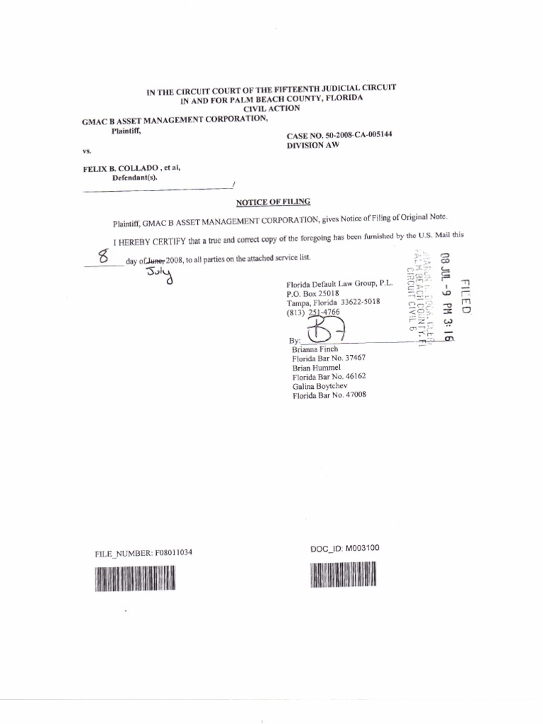 Note With Six Endorsements Different Signatures Interest Loans