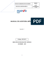 ASI-M-01 MANUAL DE AUDITORIA MÉDICA. Ultima V. 11 de Nov. de Oscar