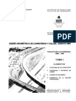 Diseño Geometrico de Carreteras y Calles AASTHO-1994
