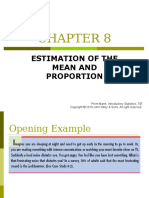 Estimation of The Mean and Proportion