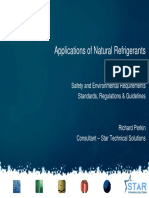 Applications of Natural Refrigerants: Safety and Environmental Requirements Standards, Regulations & Guidelines