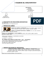 Indicativo Subjuntivo