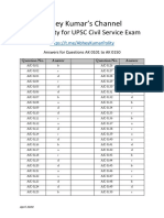 Polity MCQs by Abhey Kumar - Set 3 Answer Key PDF