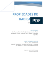 Propiedades de Radicacion